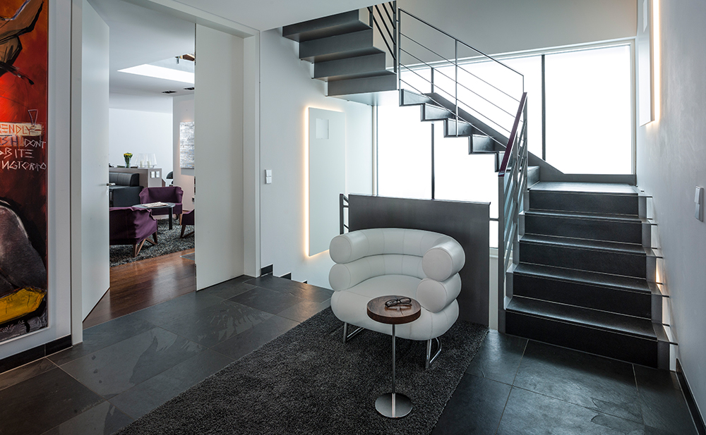 Innenperspektive Treppenhaus Villa in Feldafing